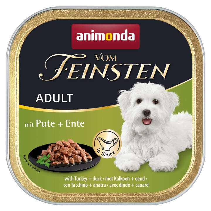 animonda Hunde-Nassfutter vom Feinsten Pute + Ente